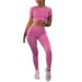 Women yoga Sport Set Fitness Running Leggings - CLOTHFN