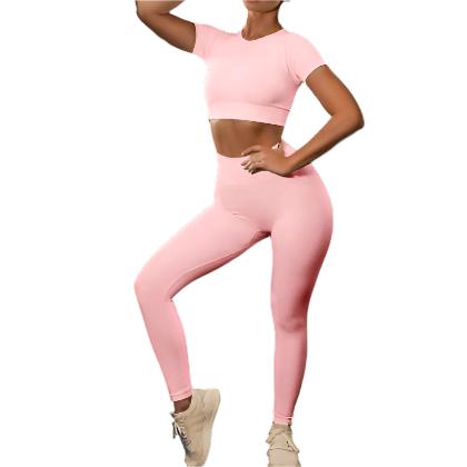 Women yoga Sport Set Fitness Running Leggings - CLOTHFN