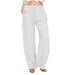 Women's Casual Cotton And Linen Loose Yoga Pants - CLOTHFN