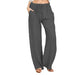 Women's Casual Cotton And Linen Loose Yoga Pants - CLOTHFN