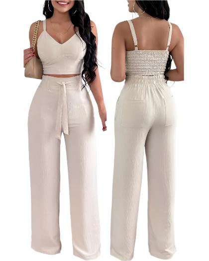 Women's Clothing Fashion Suspenders Two-piece Suit - CLOTHFN