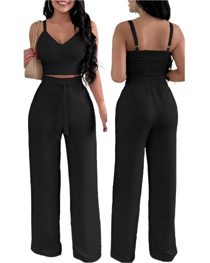 Women's Clothing Fashion Suspenders Two-piece Suit - CLOTHFN