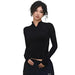 Women's Fashion Long-sleeve Zipper Base All-matching Top - CLOTHFN