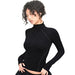 Women's Fashion Long-sleeve Zipper Base All-matching Top - CLOTHFN