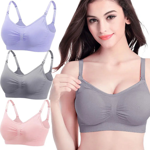 Women's Maternity Nursing Bras Elegant 3pcs - CLOTHFN