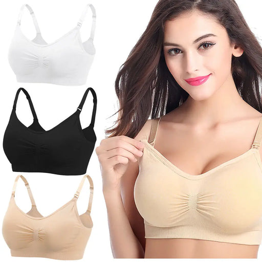 Women's Maternity Nursing Bras Elegant 3pcs - CLOTHFN