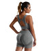 Women's Vest And Shorts Tracksuit Seamless 2pcs Yoga Set - CLOTHFN