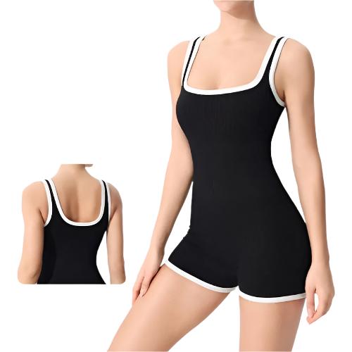 Women's Seamless Fitness Sports Jumpsuit - CLOTHFN