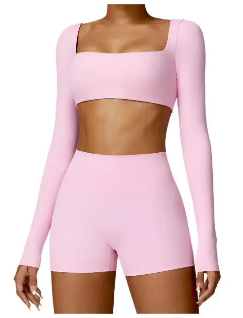 Women's Yoga Wear Tight Long Sleeve - CLOTHFN