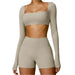 Women's Yoga Wear Tight Long Sleeve - CLOTHFN