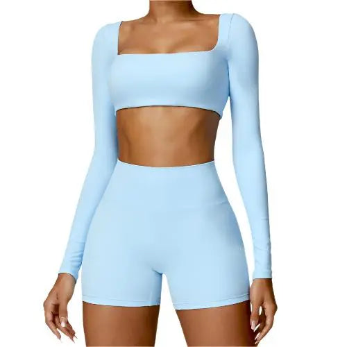 Women's Yoga Wear Tight Long Sleeve - CLOTHFN