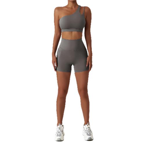 Yoga Clothing Women's Pocket Running Sports Suit - CLOTHFN