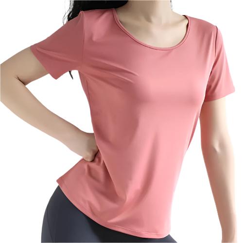 Yoga Gym Clothes Sports Top Women's Short Sleeve - CLOTHFN