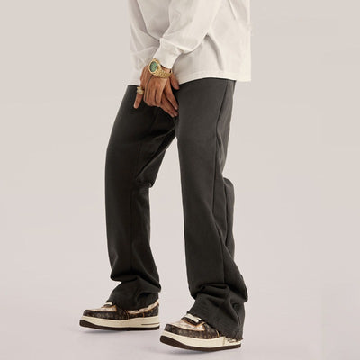 Men Simple Casual Flared Pants - CLOTHFN